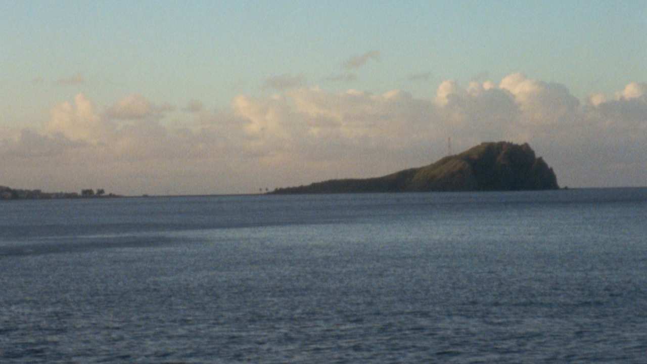 an island in the distance